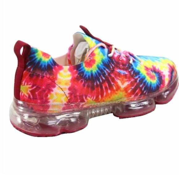 Tie Dye Mesh Elastic Sneakers - Picture 2 of 5